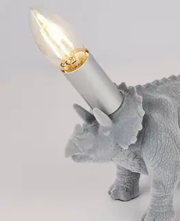 Stolové lampy Searchlight Stolná lampa X Triceratops, keramika