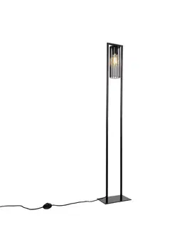 Stojace lampy Inteligentná moderná stojaca lampa čierna vrátane Wifi ST64 - Balenco Wazo