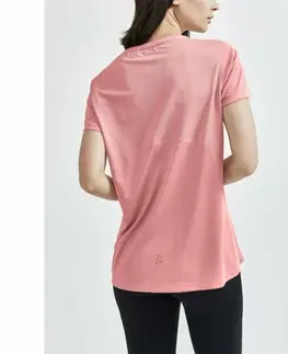 Dámske trička Dámske funkčné tričko CRAFT ADV Essence SS ružové 1909984-740000 L
