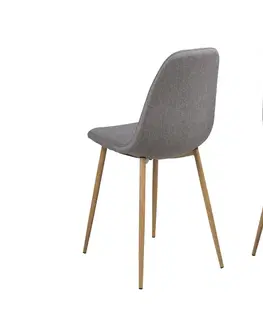Stoličky - moderné Dkton 23683 Dizajnová jedálenská stolička Alphonsus, svetlosivá