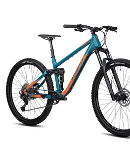 Bicykle Celoodpružený bicykel Ghost Kato FS Universal 27.5 - model 2024 Blue Grey/Orange Matt - S (15,5", 164-172 cm)