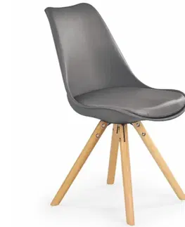 Čalúnené stoličky Stolička W147 šedá