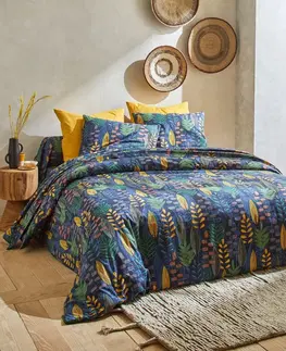 Bavlnené Bavlnená posteľná bielizeň Madi s rastlinným motívom