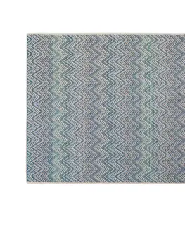 Doplnky Cik-cak exteriérový koberec modrý 160x230 cm