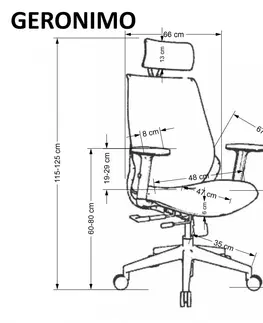 Kancelárske stoličky Kancelárske kreslo GERONIMO Halmar