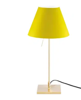 Stolové lampy Luceplan Luceplan Costanzina stolná lampa mosadz žltá