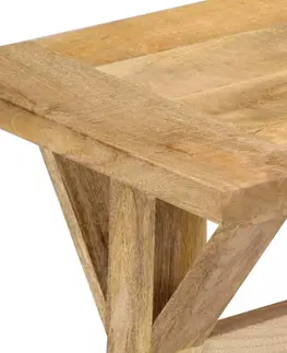 Lavice a stoličky Lavica mangovníkové drevo Dekorhome 120 cm