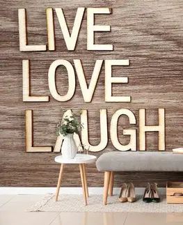 Tapety citáty a nápisy Tapeta so slovami - Live Love Laugh