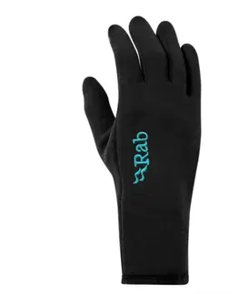 Zimné rukavice Rukavice Rab Power Stretch Contact Glove Women's black / bl M