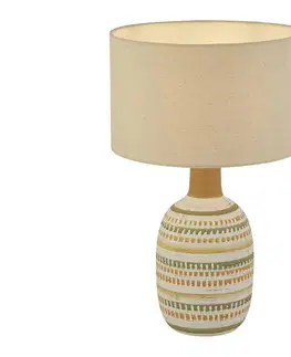 Lampy Searchlight Searchlight EU60060 - Stolná lampa CALYPSO 1xE14/10W/230V keramika 