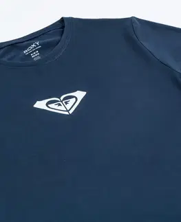 surf Dámske tričko s krátkymi rukávmi proti UV žiareniu s logom tmavomodré