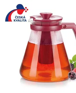 Čajníky a čajové kanvice Tescoma TEO - Kanvica TEO TONE 1,7 l, s vylúhovacími sitkami - červená