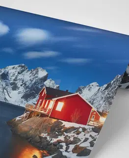 Samolepiace tapety Samolepiaca fototapeta nočná krajina v Nórsku