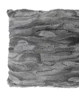 Vankúše Vankúš mikroplyš Mramor sivá, 45 x 45 cm