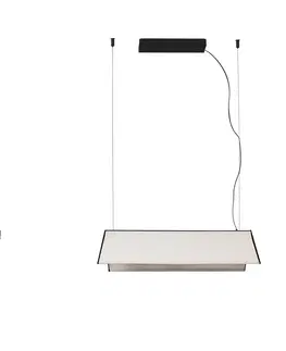 Závesné svietidlá FARO BARCELONA Ludovico Povrchové závesné svetlo LED, 60 cm, biela