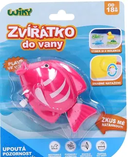 Hračky do vody WIKY - Ryba naťahovacia do vane 10,5 cm - český obal