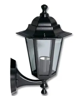 Svietidlá Vonkajší nástenná lampa Ecolite Z6101-CR čierna