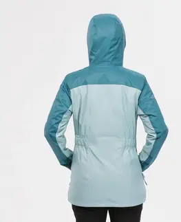 bundy a vesty Dámska nepremokavá zimná bunda na turistiku SH500 do -10 °C