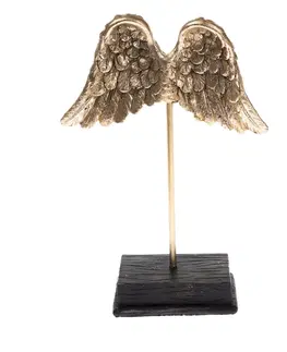 Vianočné dekorácie Vianočná dekorácia Anjelské krídla, 21 x 15 cm, polyresin