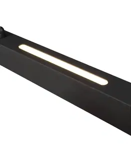 Závesné svietidlá Reality Leuchten Závesné LED svietidlo Paros stmievač Switch čierna