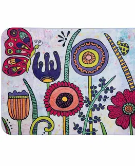 Koberce a koberčeky Wenko Kúpeľňová predložka Flora Rollin Art, 45 x 70 cm