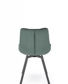 Jedálenské zostavy Otočná jedálenská stolička K519 Halmar Zelená