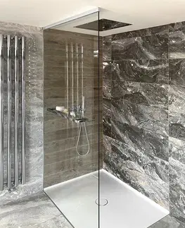 Sprchovacie kúty POLYSAN - ARCHITEX LINE sada pre uchytenie skla, podlaha-stena-strop, max.š. 1600, leštený hliník AL2816