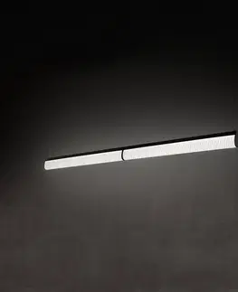 Závesné svietidlá Slamp Slampa LED závesná lampa Modula Double, skladaná, čierna
