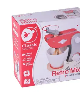 Drevené hračky Classic world Retro mixer s príslušenstvom