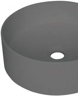 Kúpeľňa DEANTE - Silia antracit metalic - Granitové umývadlo, na dosku CQS_TU4S