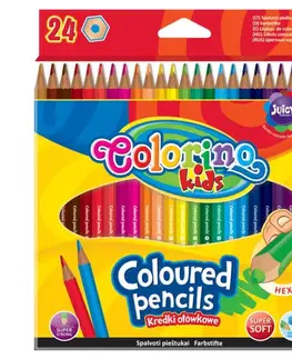 Hračky PATIO - Colorino pastelky hexagonálne 24 farieb