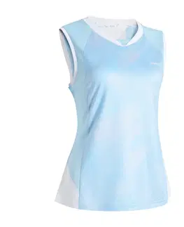 dresy Dámske bedmintonové tričko 900 modré