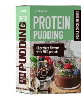 Zmesi na prípravu jedál GymBeam Protein Pudding 500 g dvojnásobné kúsky čokolády