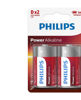 Predlžovacie káble Philips Philips LR20P2B/10 - 2 ks Alkalická batéria D POWER ALKALINE 1,5V 