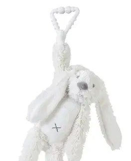 Plyšové hračky HAPPY HORSE - králik Richie na zavesenie - Smotanový