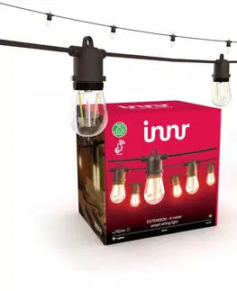 SmartHome vonkajšie dekoratívne svietidlá Innr Lighting Innr LED vonkajšia svetelná reťaz, inteligentná, žiarovka, predĺženie 4 m