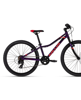 Bicykle Juniorský bicykel KELLYS KITER 30 24" 8.0 Purple - 11" (125-145 cm)