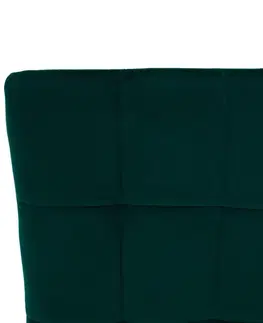 Stoličky Stolička, smaragdová Velvet látka/kov, ADORA NEW