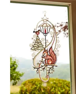 Drobné dekorácie a doplnky Okenná dekorácia "Veverička"