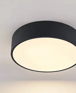 Stropné svietidlá Arcchio Arcchio Noabelle stropné LED, čierne, 40 cm