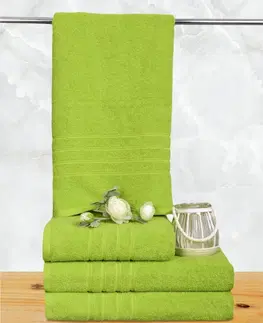Uteráky Bavlnený uterák a osuška, Finer zelený 70 x 140 cm