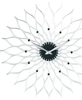 Hodiny Nástenné hodiny TFA Flower, biele 50 cm