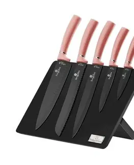 Kuchynské nože Berlinger Haus 6-dielna sada nožov s magnetickým stojanom I-Rose Editon