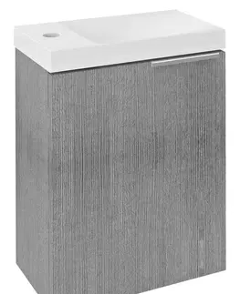 Kúpeľňa SAPHO - LATUS X umývadlová skrinka 39,4x50x22cm, dub strieborný LT110-1111