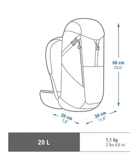 batohy Batoh MH500 na horskú turistiku 20 litrov béžový
