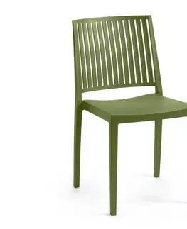 Jedálenské zostavy Jedálenská stolička BARS Rojaplast Zelená