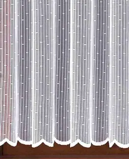 Záclony Forbyt, Hotová záclona alebo balkónový komplet, Dora, biela 300 x 130 cm