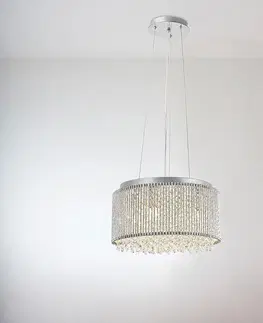 Moderné lampy do obývačky Luster 2022068 SILVER E14 LW4