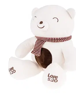 Plyšové hračky Mäkký plyšový medveď, smotanový, 58 cm, ARALTO