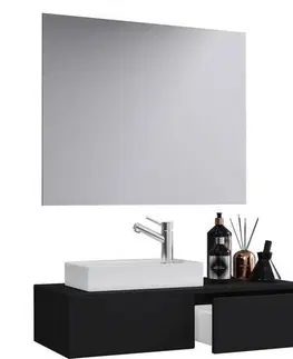 Kúpeľňové zostavy Skrinka Do Kúpeľne So Zrkadlom A Umývadlom Š: 85 Cm